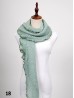 Long Knitted Ruffle Scarf